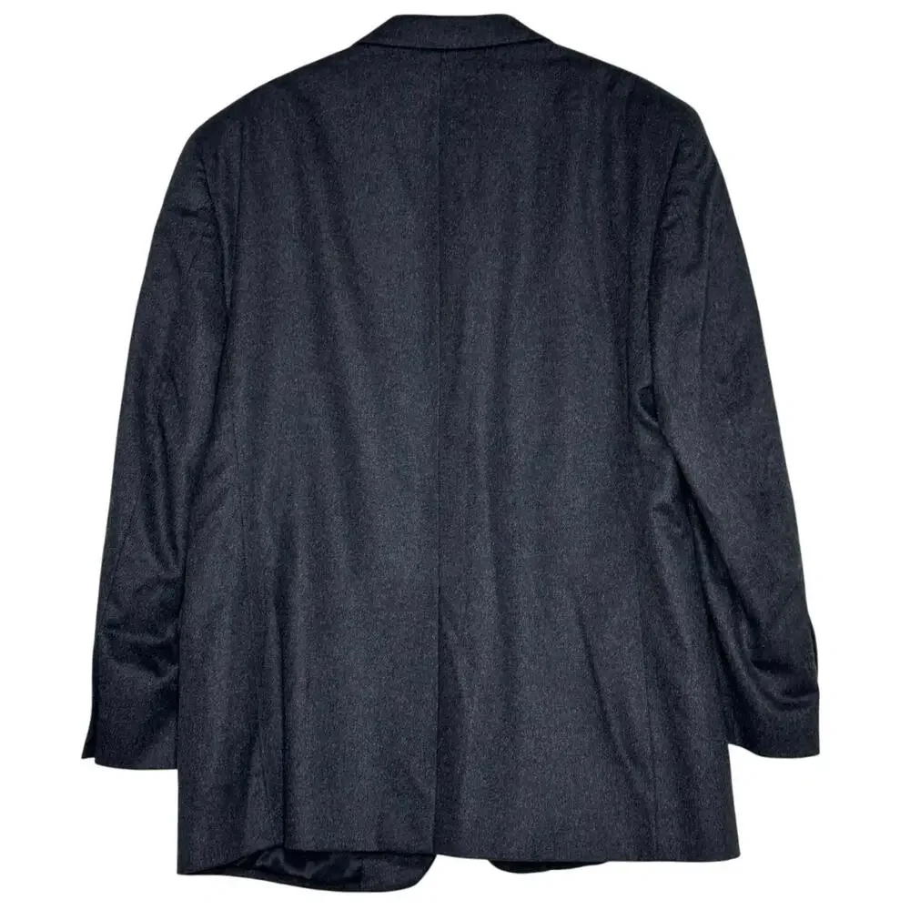 Jos. A. Bank Men's 44R Blazer Charcoal‎ Gray 100% Cashmere Sportscoat Business